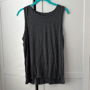 Halogen Dark Gray Sleeveless Tank Top